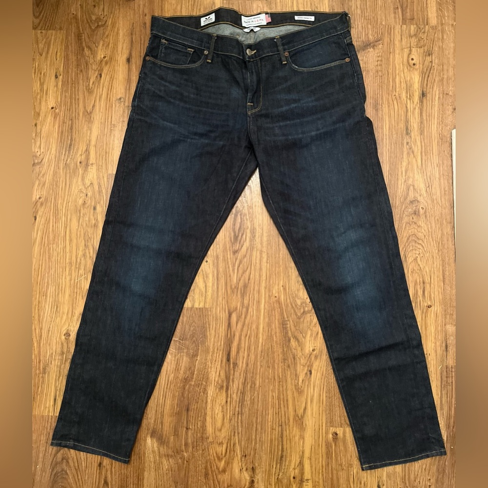 Lucky Brand Sienna Cigarette Jeans – Made in USA White Oak Cone Denim
Size:14/32